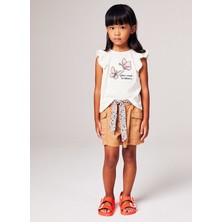 Benetton Normal Deve Tüyü Kız Çocuk Şort 4SEXG9023