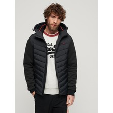 Superdry Normal Siyah Erkek Ceket M2013532A02A_HOODED Storm Hybrıd Pa