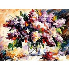 Womb Hobby Pastel Çiçek Sayılarla Boyama Seti( Tuval Şasesine Gerili)