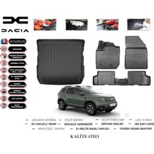 Kalite Oto Dacia Duster 4 Wd (4x4) 2024 Model 3D Bagaj Havuzu+4d Havuzlu Paspas Setii