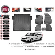 Kalite Oto Fiat Doblo 2021 Model Maxi 3D Bagaj Havuzu+4d Havuzlu Paspas Setii