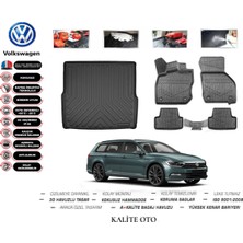 Kalite Oto Volkswagen Passat B8 Stw Variant 2019 Model 3D Bagaj Havuzu+4d Havuzlu Paspas Setii