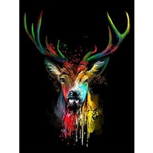 Womb Hobby Vahşi Geyik 2 Sayılarla Boyama Seti  (Tuvale Gerili)