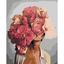 Womb Hobby Çiçeklenmek 2 Sayılarla Boyama Seti  80X100 cm (Tuvale Gerili)