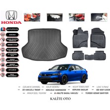 Kalite Oto Honda Civic Sedan 2021 Model 3D Bagaj Havuzu+4d Havuzlu Paspas Setii