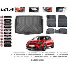 Kalite Oto Kia Stonic 2023 Model 3D Bagaj Havuzu+4d Havuzlu Paspas Setii