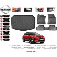 Kalite Oto Nissan Qashqai 2022 Model 3D Bagaj Havuzu+4d Havuzlu Paspas Setii