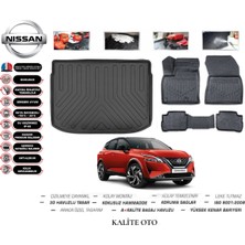 Kalite Oto Nissan Qashqai E-Power 2023 Model 3D Bagaj Havuzu+4d Havuzlu Paspas Setii