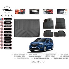 Kalite Oto Opel Combo 2022 Model 3D Bagaj Havuzu+4d Havuzlu Paspas Setii