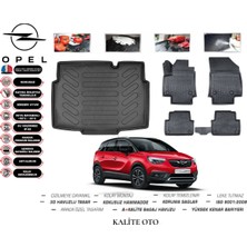 Kalite Oto Opel Crossland 2023 Model 3D Bagaj Havuzu+4d Havuzlu Paspas Setii