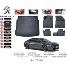 Kalite Oto Peugeot 508 2020 Model 3D Bagaj Havuzu+4d Havuzlu Paspas Setii