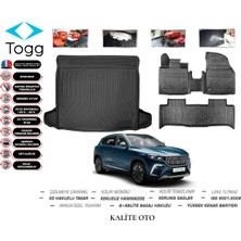 Kalite Oto Togg T10X 2024 Model 3D Bagaj Havuzu+4d Havuzlu Paspas Setii