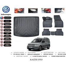 Kalite Oto Volkswagen Caddy 2021 Model 3D Bagaj Havuzu+4d Havuzlu Paspas Setii