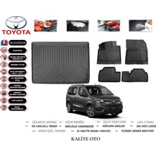 Kalite Oto Toyota Proace City 2021 Model 3D Bagaj Havuzu+4d Havuzlu Paspas Setii