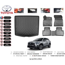 Kalite Oto Toyota Corolla Cross 2024 Model Bagaj Havuzu+4d Havuzlu Paspas Setii