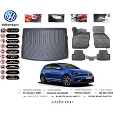 Kalite Oto Volkswagen Golf 7 2014 Model 3D Bagaj Havuzu+4d Havuzlu Paspas Setii