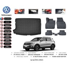 Kalite Oto Volkswagen T-Cross 2020 Model 3D Bagaj Havuzu+4d Havuzlu Paspas Setii