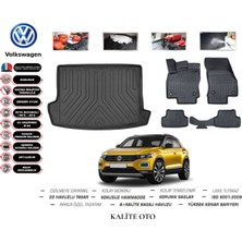 Kalite Oto Volkswagen T-Roc 2020 Model 3D Bagaj Havuzu+4d Havuzlu Paspas Setii