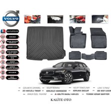 Kalite Oto Volvo V90 Cross Country 2019 Model 3D Bagaj Havuzu+4d Havuzlu Paspas Setii