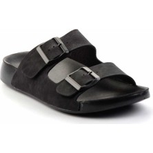 Bambi Siyah Nubuk   Kadın Terlik K04819301301