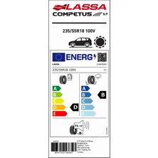 Lassa 235/55 R18 100V Competus H/P Suv Yaz Lastiği ( Üretim Yılı: 2024 )