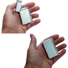 İşte Bu Lüks Dupont Tasarımlı Metal Gazlı Çakmak Silver