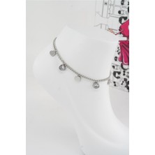 By Zeyna Aksesuar Kadın 316 L Kararmaz Anti Alerjenik Çelik Halhal ZY0003