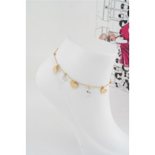 By Zeyna Aksesuar Kadın 316 L Kararmaz Anti Alerjenik Çelik Halhal ZY00024