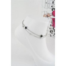 By Zeyna Aksesuar Kadın 316 L Kararmaz Anti Alerjenik Çelik Halhal ZY00026