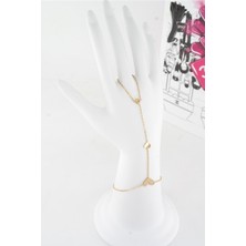 By Zeyna Aksesuar Kadın Vip Seri 316 L Paslanmaz Çelik Baget Zirkon Taşlı Şahmeran   SH002