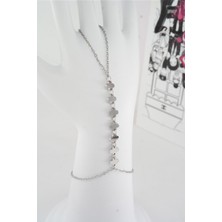 By Zeyna Aksesuar Kadın Vip Seri 316 L Paslanmaz Çelik Baget Zirkon Taşlı Şahmeran   SH018