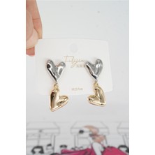 By Zeyna Aksesuar Kadın Vip Seri  Gümüş Klipsli Anti Alerjenik Küpe  STL003