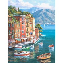 Womb Hobby Güney Italya Sayılarla Boyama SETI(40X50 cm Tuval Şasesine Gerili)