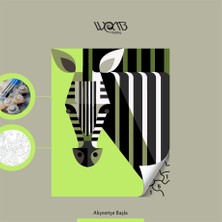 Womb Hobby Modern Zebra Sayılarla Boyama Seti 30X40 cm (Tuvale Gerili)