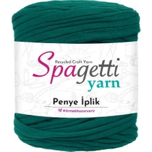 Spagettiyarn Penye Ip Yeşil El Örgü Ipliği