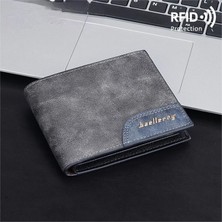 Deardan Erkekler Kısa Bifold Suni Deri Kredi Kımlık Kartı Tutucu Cüzdan Billfold Çanta Debriyaj Minimalist Mat Hombre Iş Ince (Yurt Dışından)
