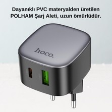 Coofbe Hc Seri Tüm Cihazlara Uyumlu Akım Korumalı Usba+Type-C PD20W Şarj Adaptörü PD20W Şarj Başlığı