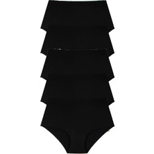 Hepsine Rakip 5li Kadın Iz Yapmaz Yüksek Bel Lazer Kesim Külot