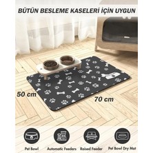 Asmat Paw Evcil Hayvan Besleme Matı Kemik Pati Figürlü Su Iticili Kaymaz Taban Kedi Köpek Matı/paspası 70*50CM