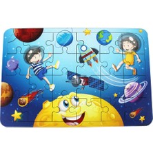 Toysilla Ahşap Puzzle Uzay Temalı 24 Parça - T5008