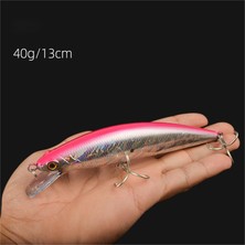 Axton Batan Minnow Balıkçılık Cazibesi 40G-130MM/60G-151MM/80G-170MM Uzun Menzilli Derin Deniz Tekne Balıkçılık Levrek Ispanyol Uskumru Gt Ton Balığı Deniz Balıkçılığı Lures (Yurt Dışından)