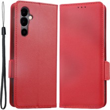 Hello-U Tecno Pova Neo 2 Litchi Doku Cüzdan Pu Deri Darbeye Dayanıklı Flip Telefon Kılıfı ile Askı (Yurt Dışından)