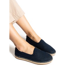 Yula Fashion Shoes Espadrıl Ayakkabı-Lacivert-36