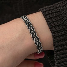 Usho Jewelry Gümüş Kazaziye Örgü Bileklik