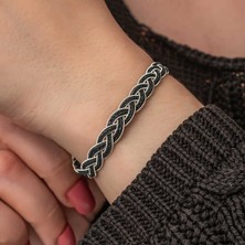 Usho Jewelry Gümüş Kazaziye Örgü Bileklik