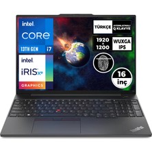 Lenovo Thinkpad E16 Gen 1 I7-1355U 24GB 1tb SSD 16" Wuxga Freedos Taşınabilir Bilgisayar 21JN0006TX 003