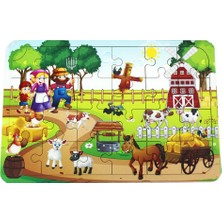 Toysilla Ahşap Puzzle Çiftlik Temalı 24 Parça - T5006