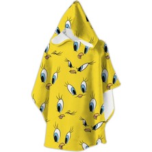 Slipstop Eyes Poncho Sarı Çocuk Panço