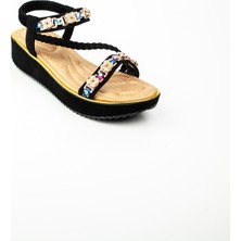 Guja 121 - 5 Siyah Kadın Sandalet