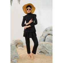 Moda Trendy Lia Bella 101 Fulya 4'Lü Tesettür Mayo